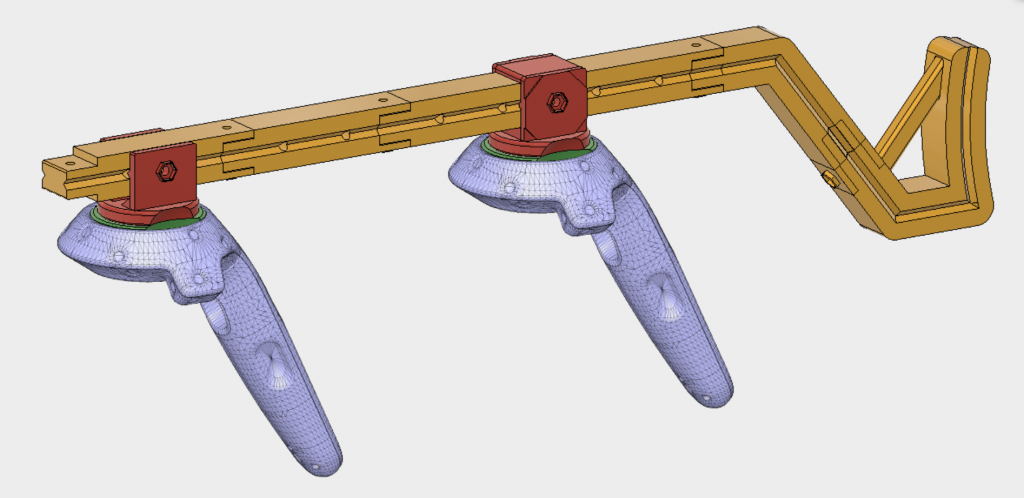 3D Printed Gun Stock for HTC Vive